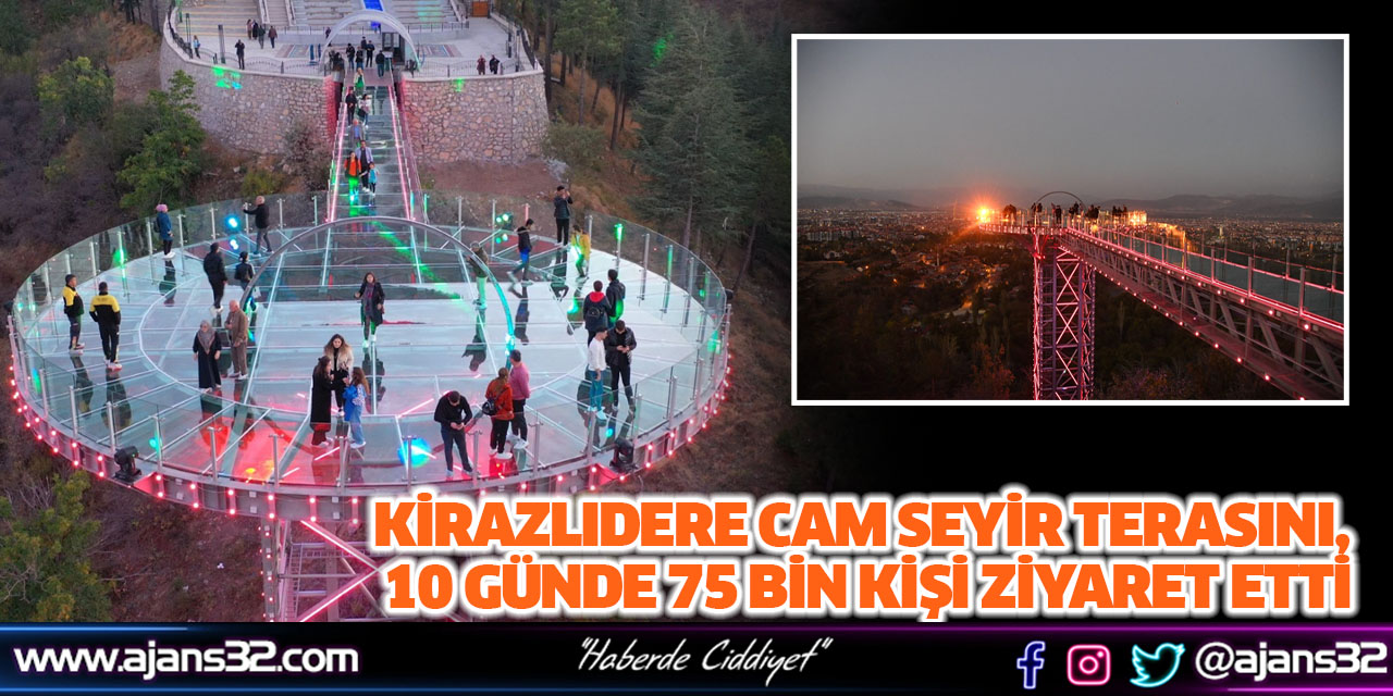 Kirazlıdere Cam Seyir Terasını, 10 Günde 75 Bin Kişi Ziyaret Etti