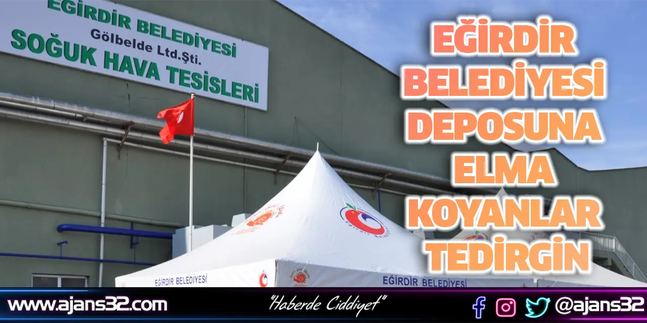 Eğirdir Belediyesi Deposuna Elma Koyanlar Tedirgin