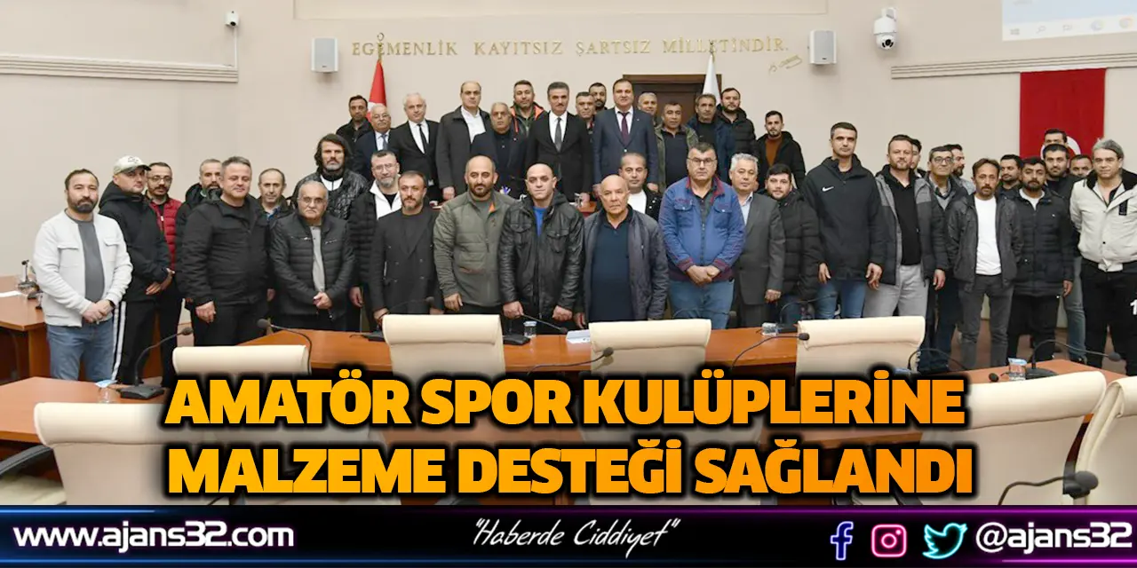 Amatör Spor Kulüplerine Malzeme Desteği Sağlandı