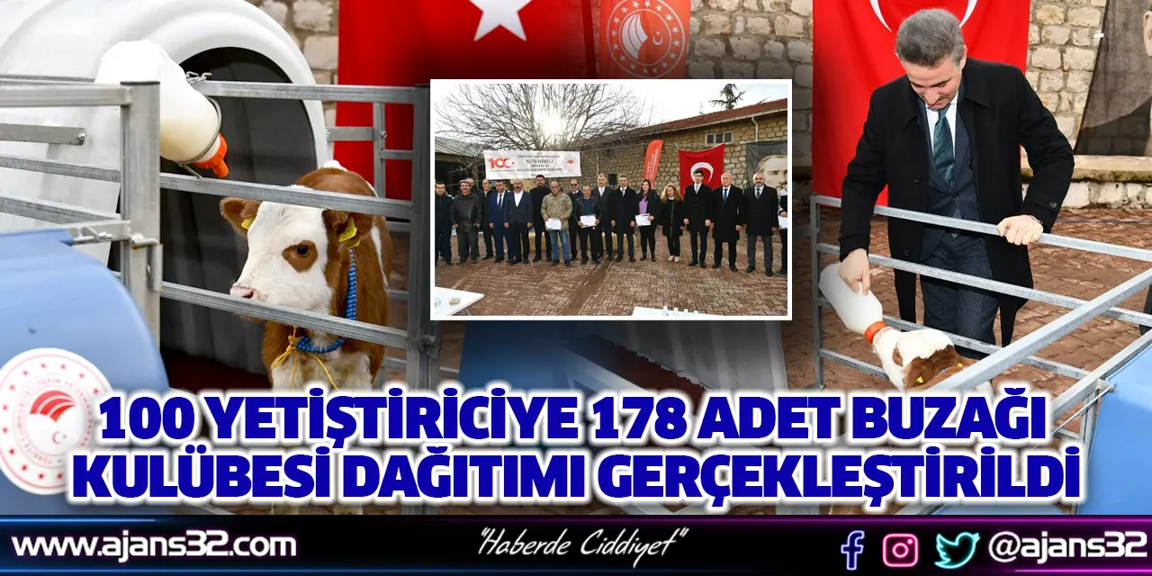 100 Yetiştiriciye 178 Adet Buzağı Kulübesi Dağıtımı Gerçekleştirildi