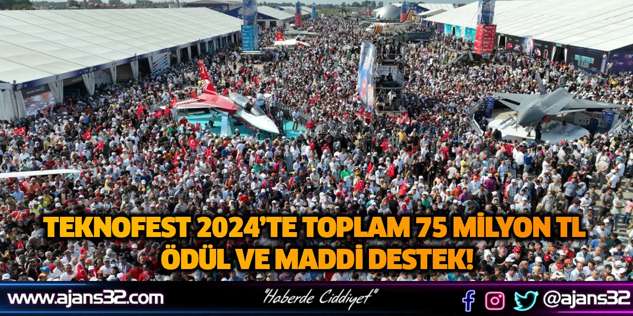 TEKNOFEST 2024’te Toplam 75 Milyon TL Ödül ve Maddi Destek!