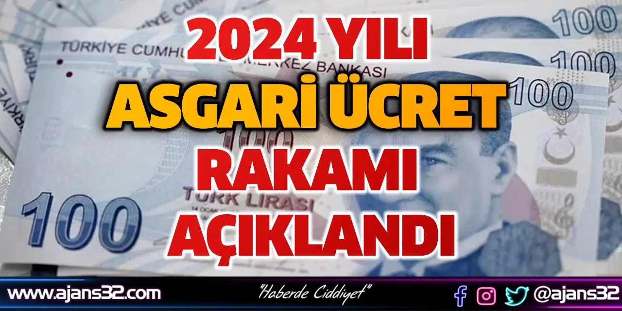 2024 Yılı Asgari Ücret Rakamı Açıklandı