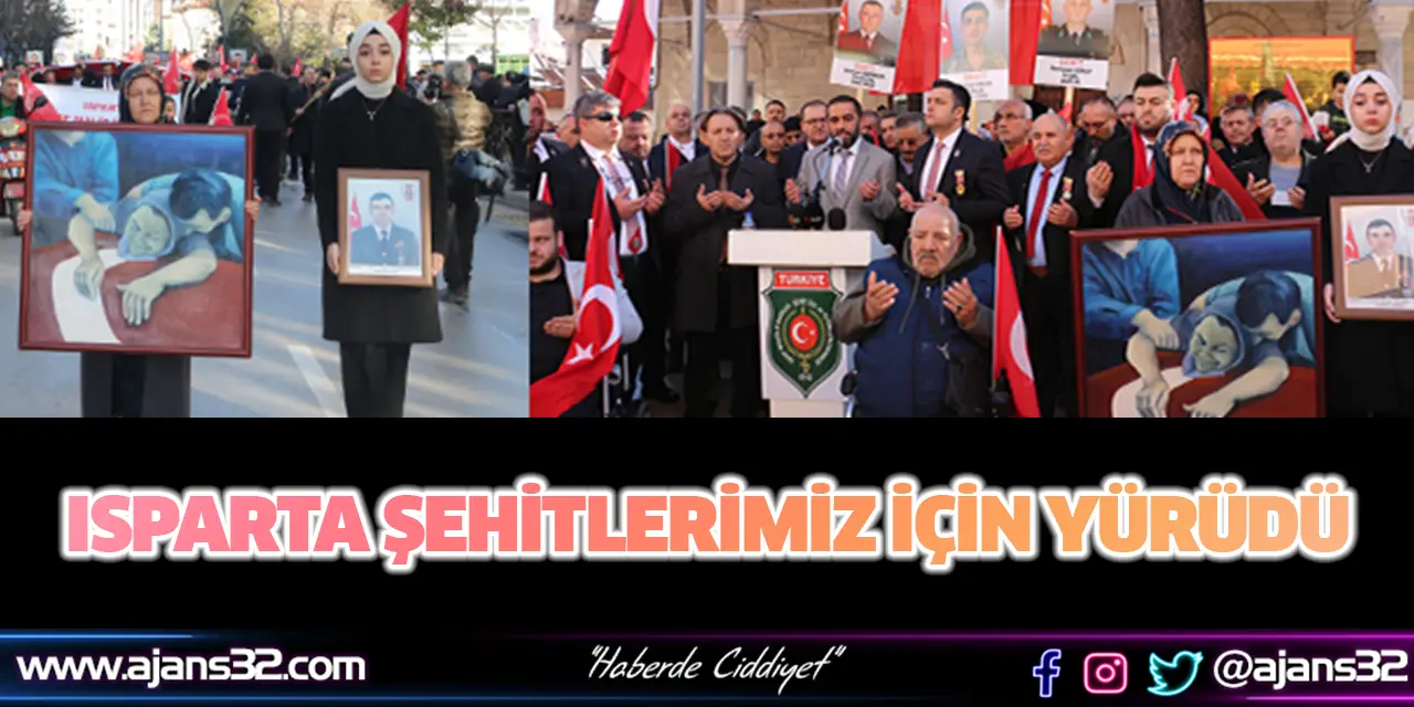 Isparta Şehitlerimiz İçin Yürüdü