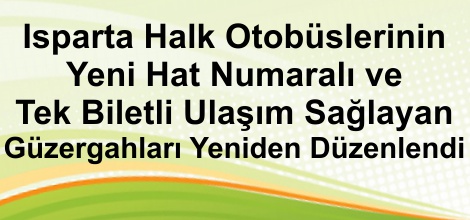 Yeni tek bileteli ulaşım hatları