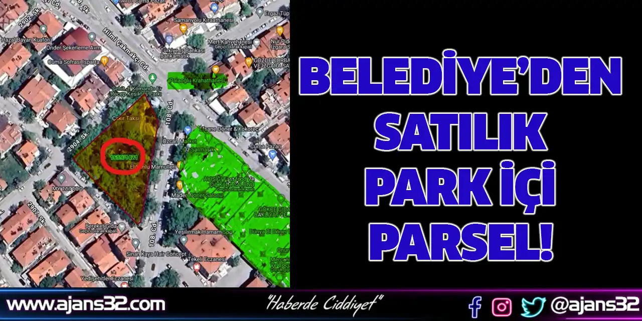 Belediye'den Satılık Park İçi Parsel!
