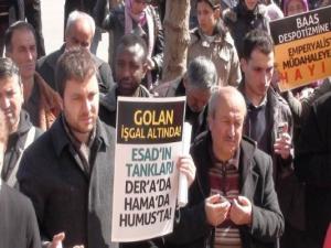 Isparta’da Suriye Halkına Destek Eylemi