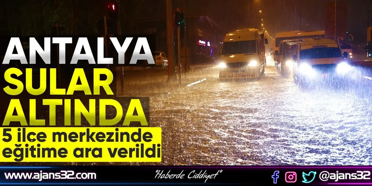 Antalya'da Sel Felaketi!
