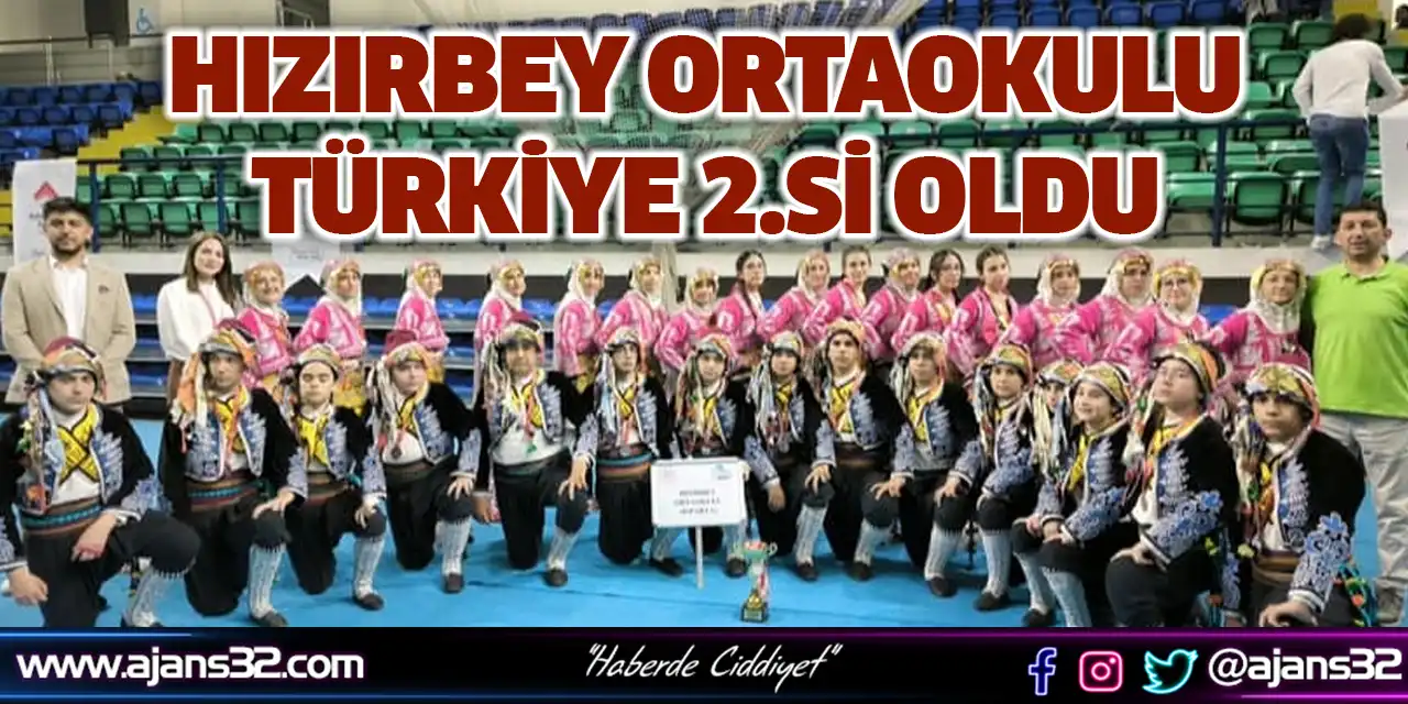 Hızırbey Ortaokulu Türkiye 2.si Oldu