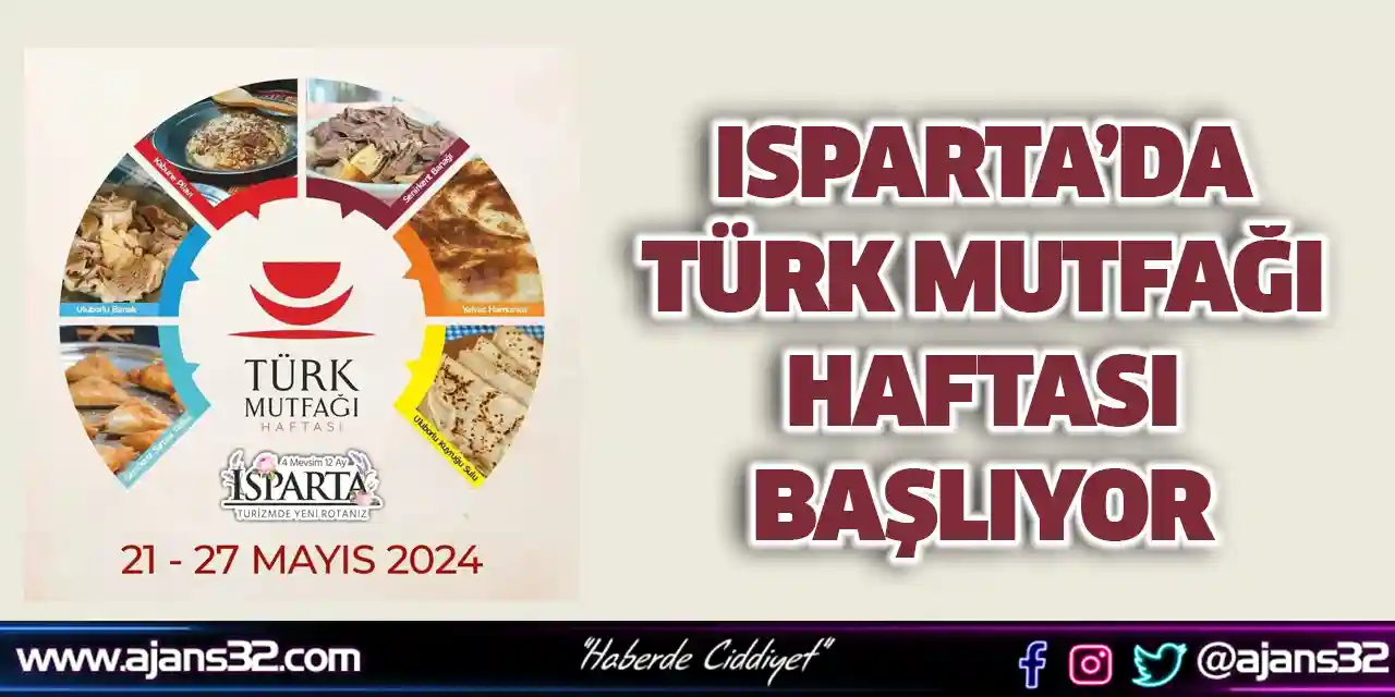 Isparta’da Türk Mutfağı Haftası Başlıyor