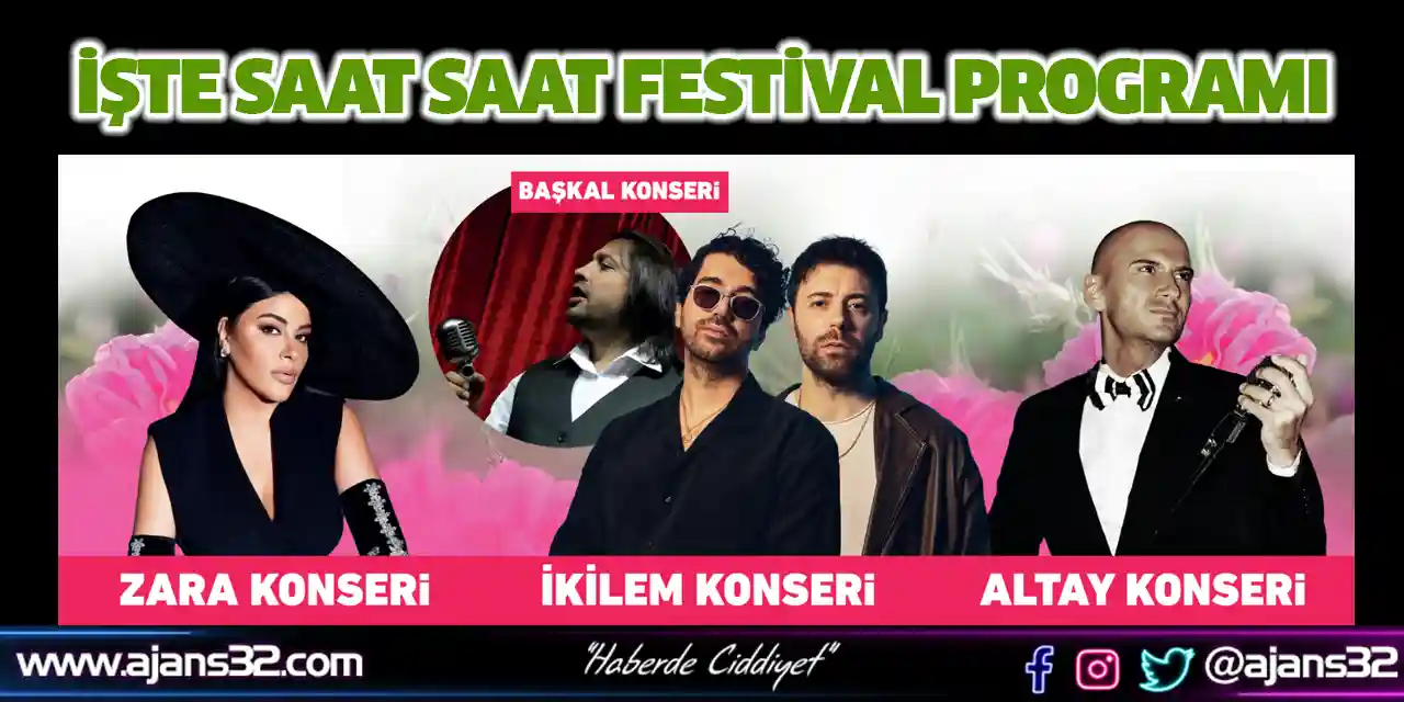 İşte Saat Saat Festival Programı