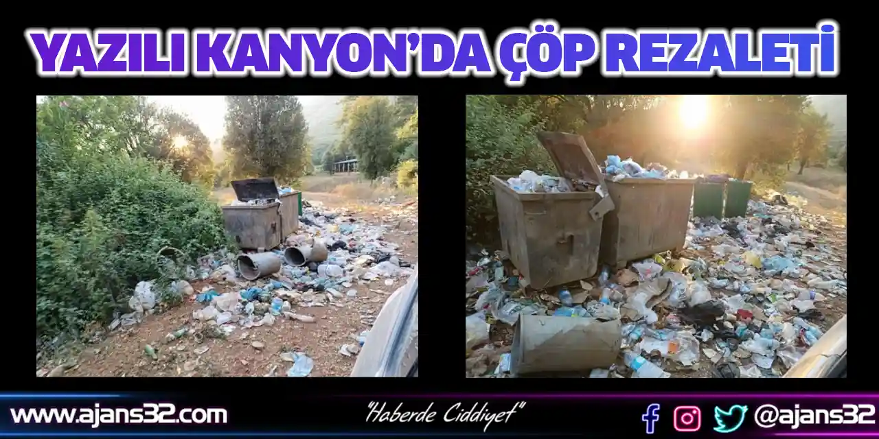 Yazılı Kanyon'da Çöp Rezaleti