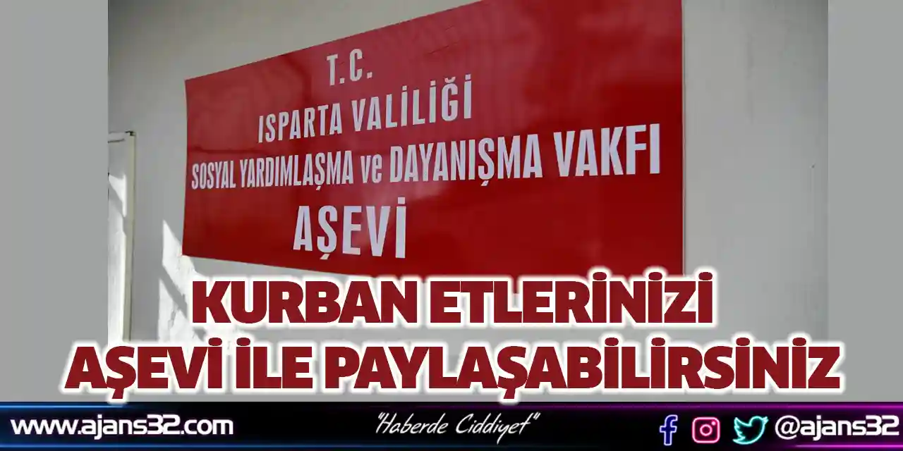 Kurban Etlerinizi Aşevi ile Paylaşabilirsiniz