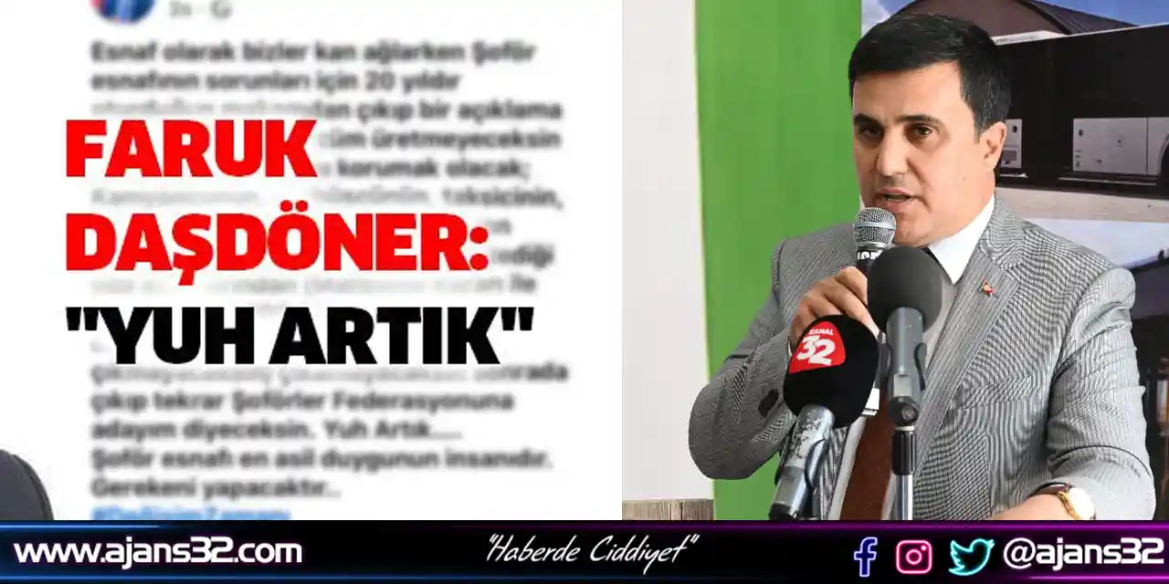 Faruk Daşdöner: "Yuh Artık"