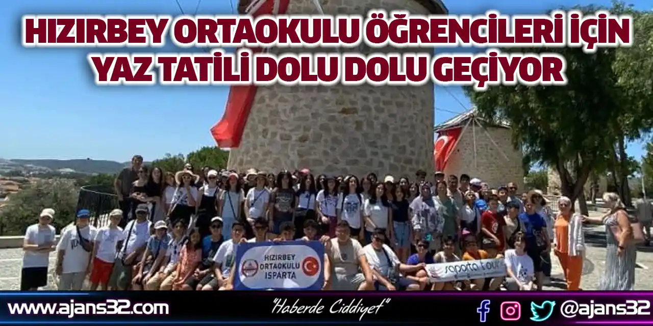 Hızırbey Ortaokulu Öğrencileri İçin Yaz Tatili Dolu Dolu Geçiyor