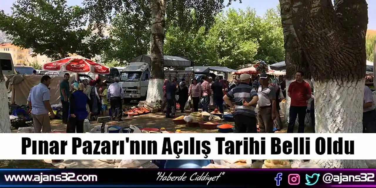 Tarihi Pınar Pazarı Açılıyor