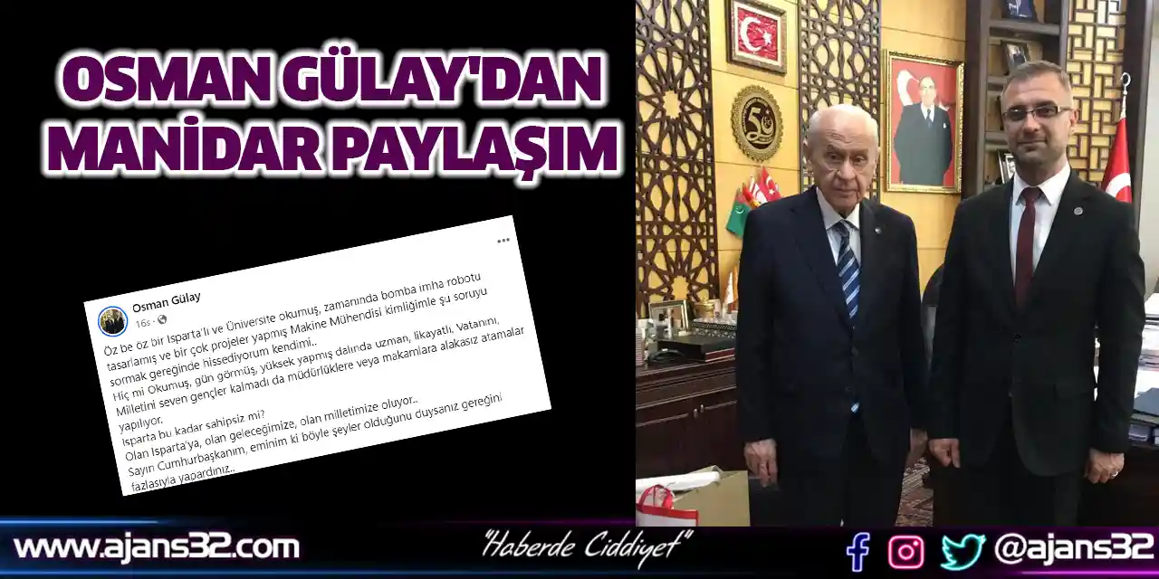 Osman Gülay'dan Manidar Paylaşım