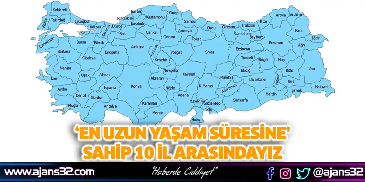 ‘En Uzun Yaşam Süresine’ Sahip 10 İl Arasındayız