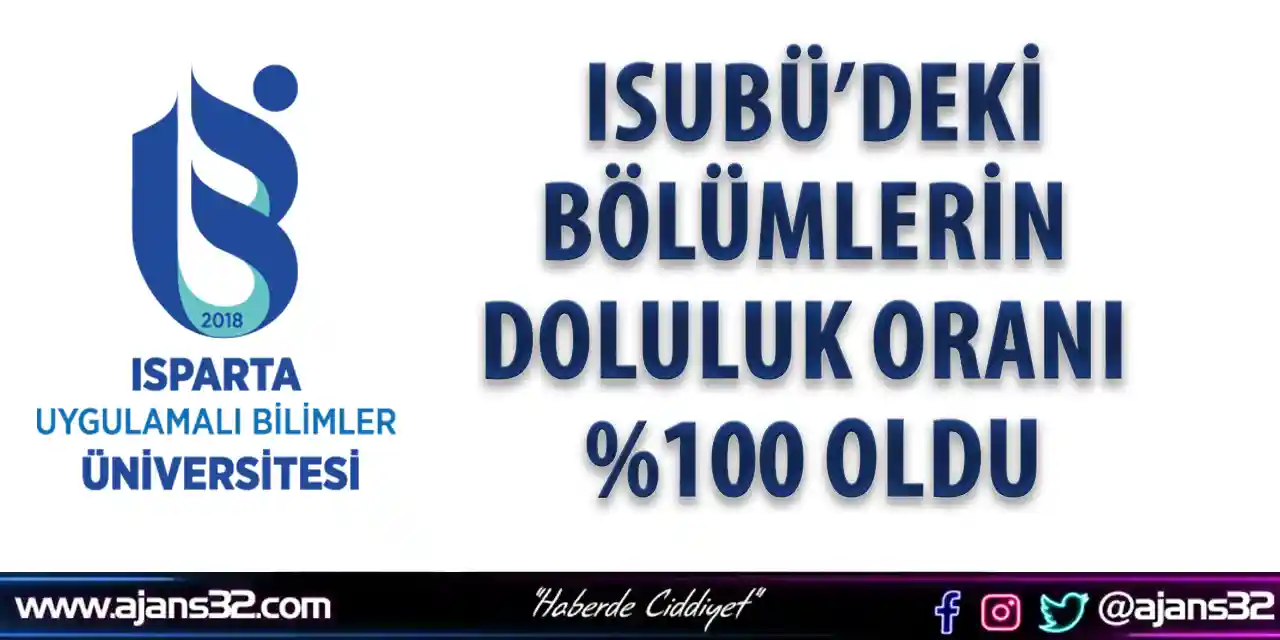 ISUBÜ’deki Bölümlerin Doluluk Oranı %100 Oldu