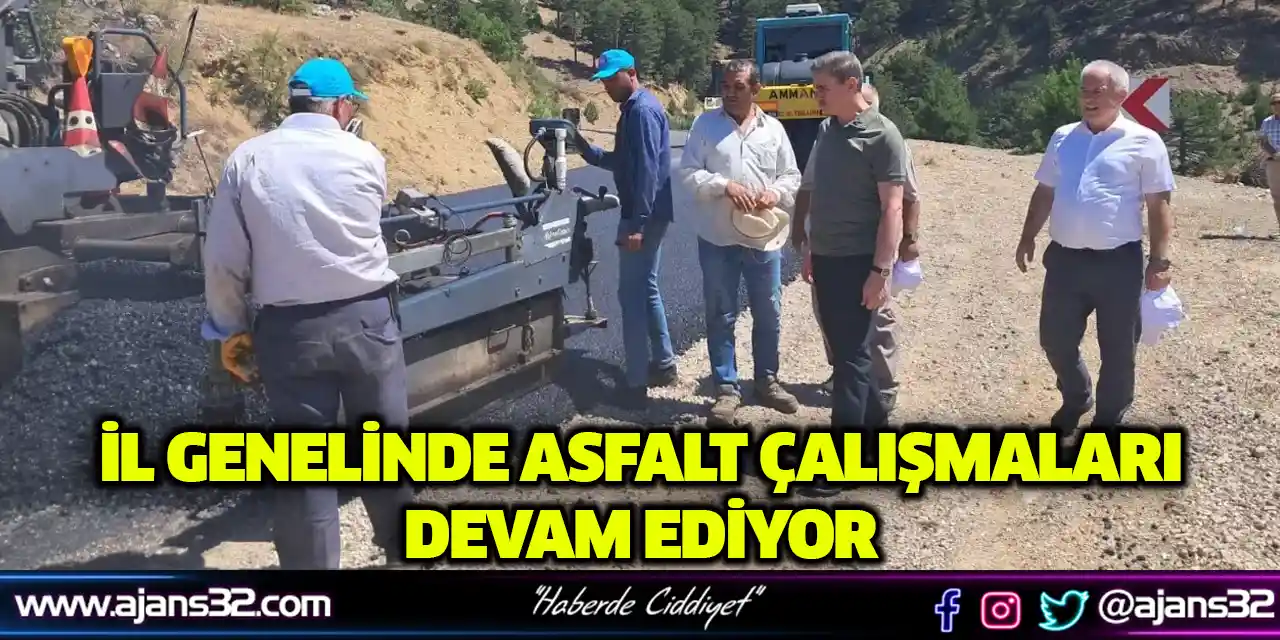 İl Genelinde Asfalt Çalışmaları Devam Ediyor