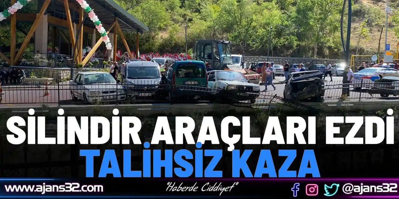 Isparta’da Silindir Araçları Ezdi