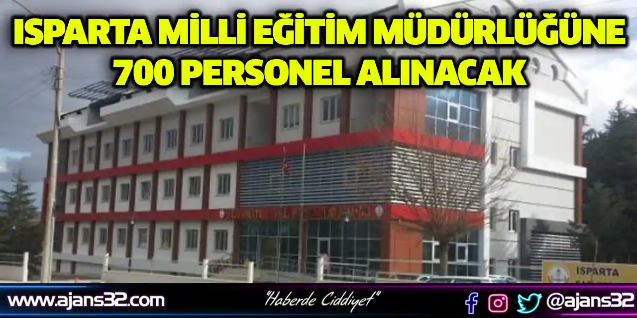 Milli Eğitim Müdürlüğüne 700 Personel Alınacak