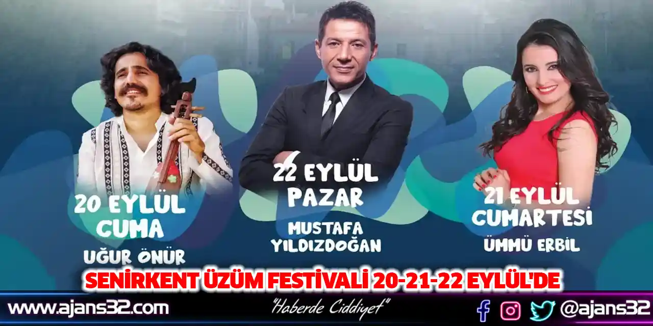 Senirkent Üzüm Festivali 20-21-22 Eylül'de