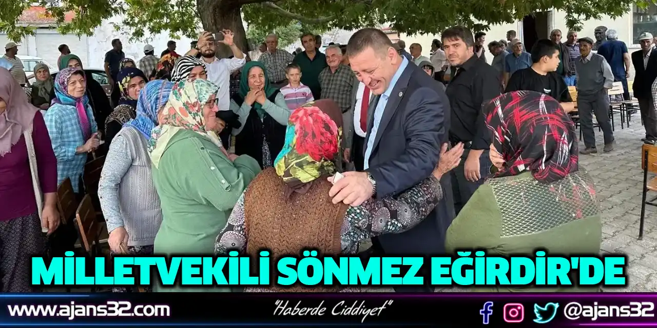 Milletvekili Sönmez Eğirdir'de