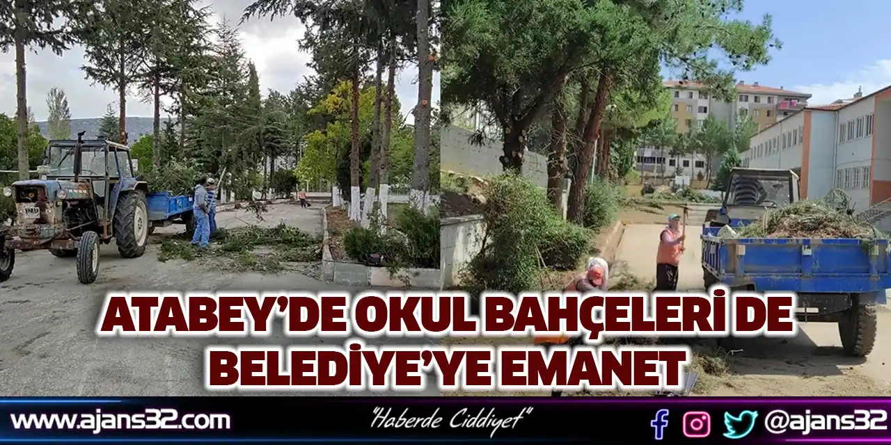 Atabey’de Okul Bahçeleri de Belediye’ye Emanet