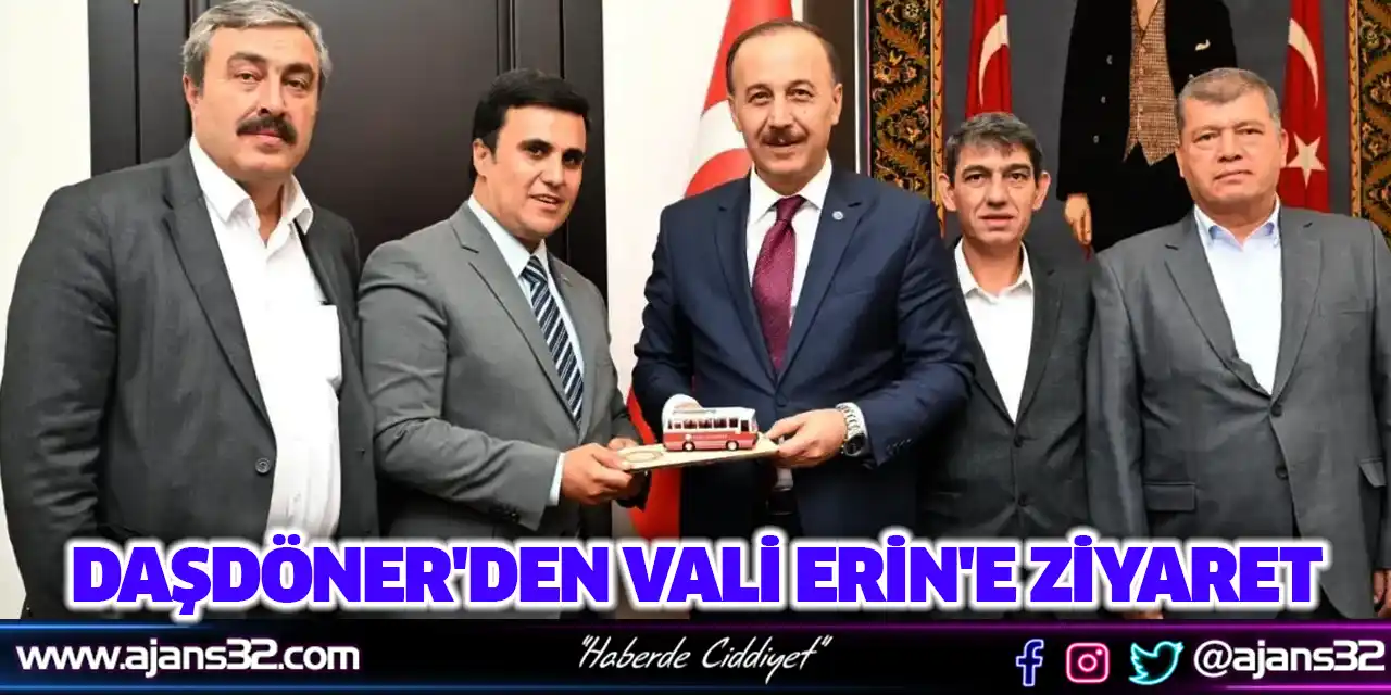 Daşdöner'den Vali Erin'e ziyaret