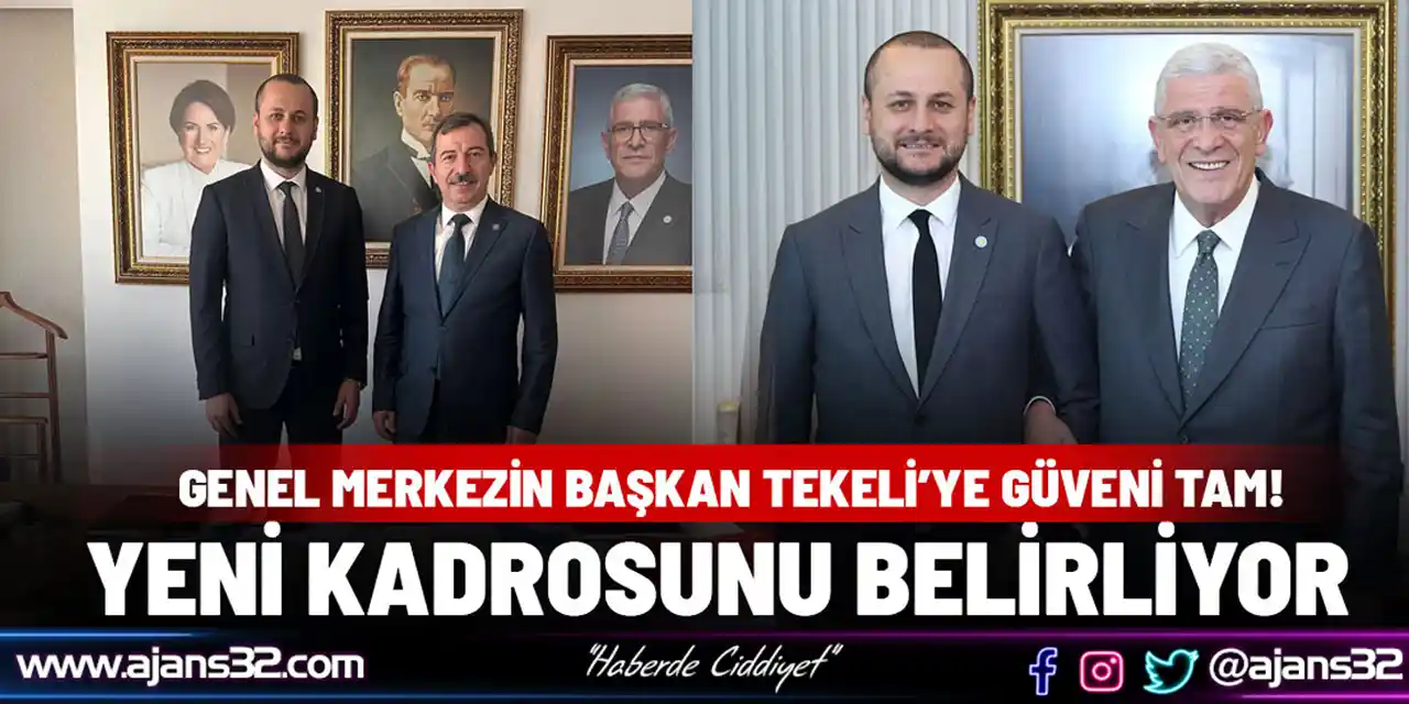 Tekeli’ye Güven Tam! Yeni Kadrosunu Belirliyor