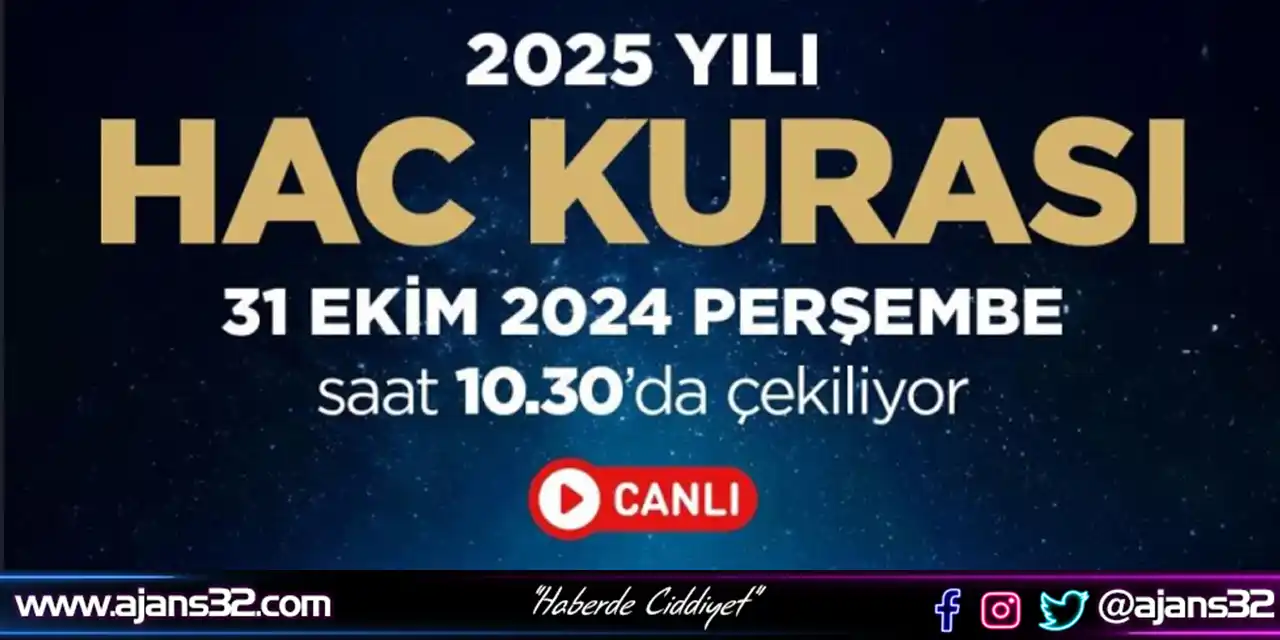 Hac Kuraları Canlı Yayında Çekilecek