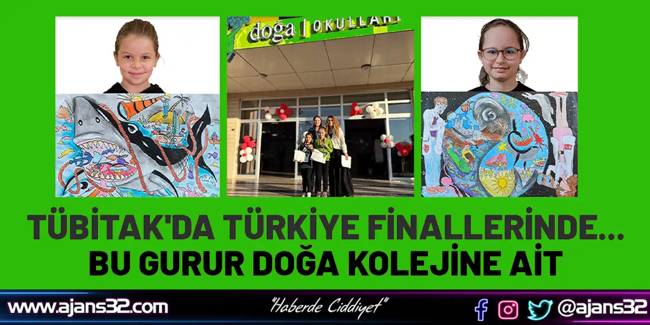 Tübitak'da Türkiye Finallerinde... Bu Gurur Doğa Kolejine Ait