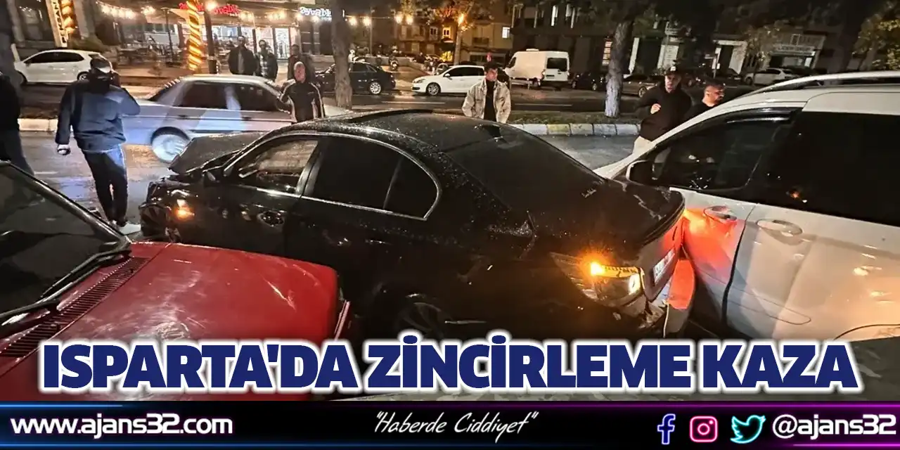 Isparta'da Zincirleme Kaza