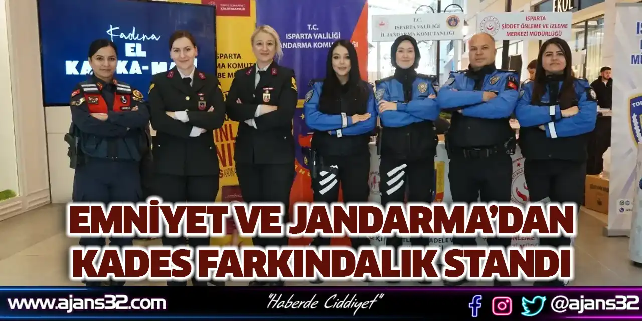 Emniyet Ve Jandarma'dan KADES Farkındalık Standı