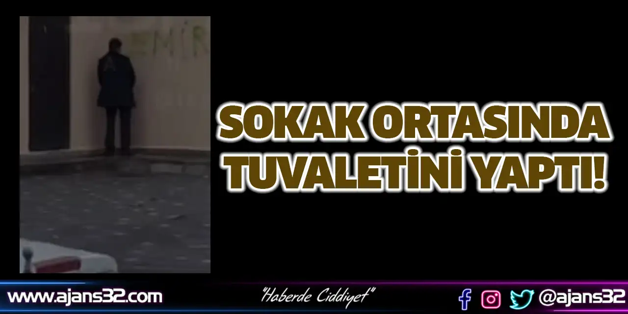 Sokak Ortasında Tuvaletini Yaptı!