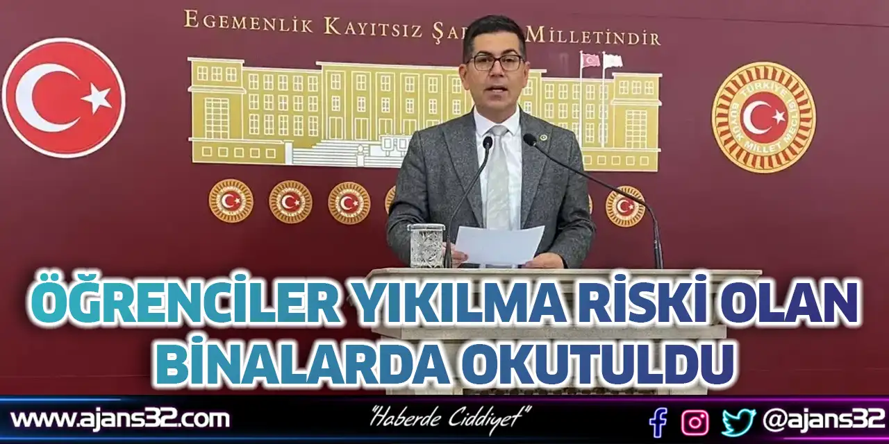 Öğrenciler Yıkılma Riski Olan Binalarda Okutuldu