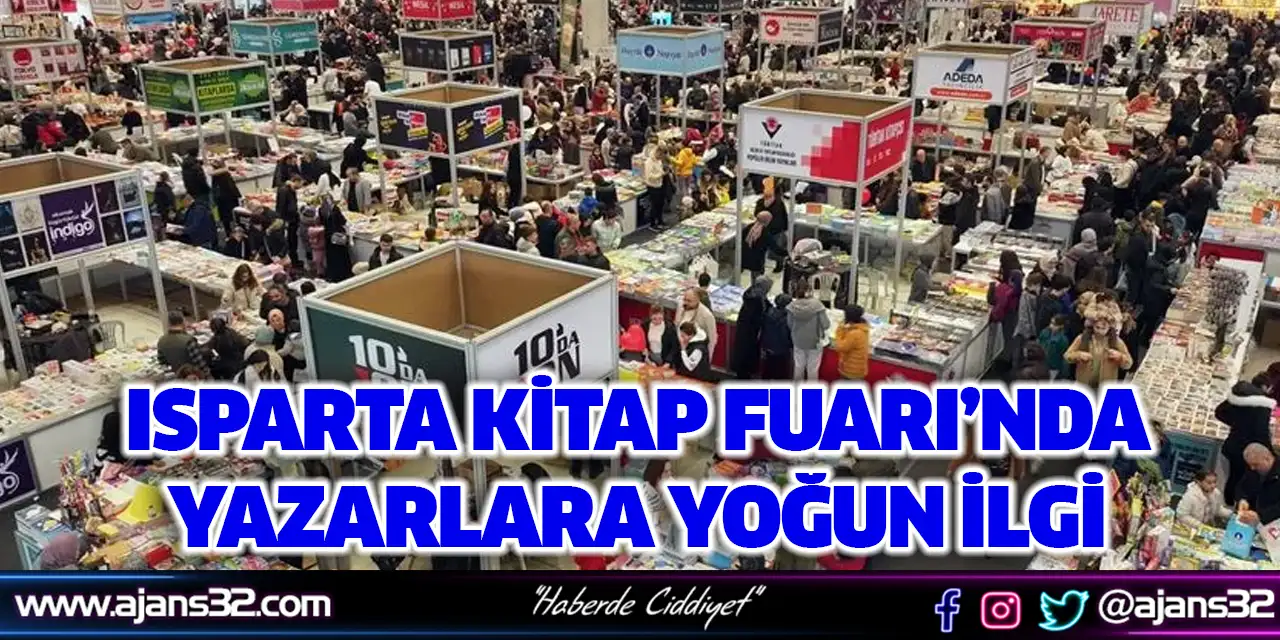 Isparta Kitap Fuarı’nda Yazarlara Yoğun İlgi