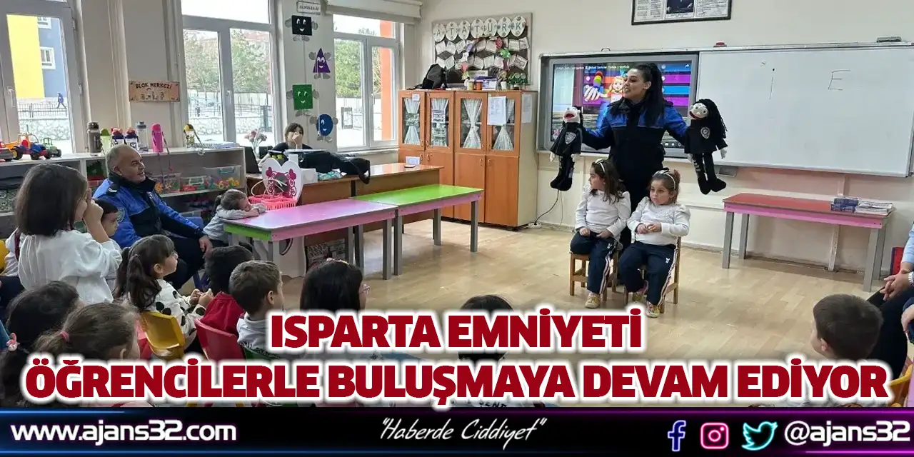 Isparta Emniyeti Öğrencilerle Buluşmaya Devam Ediyor