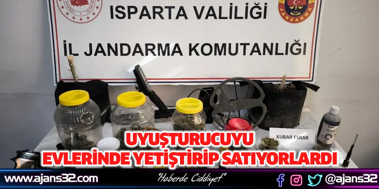 Uyuşturucuyu Evlerinde Yetiştirip Satıyorlardı