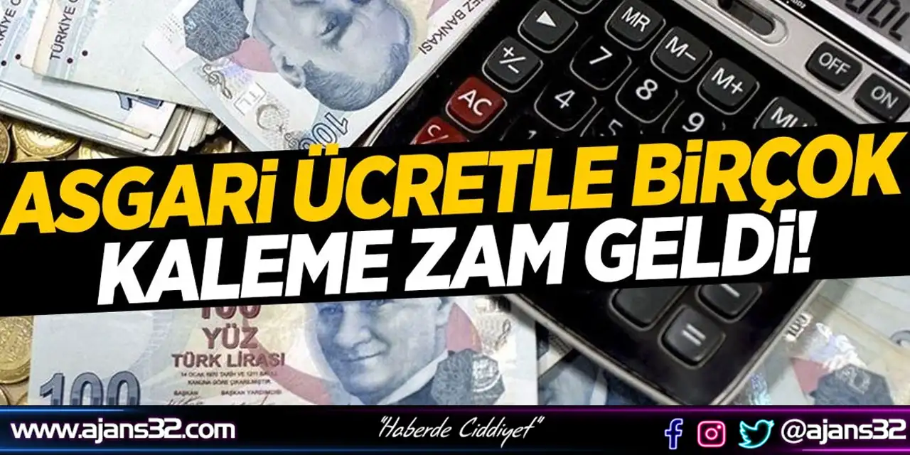 Yeni Asgari Ücret Birçok Kalemi Etkiledi!