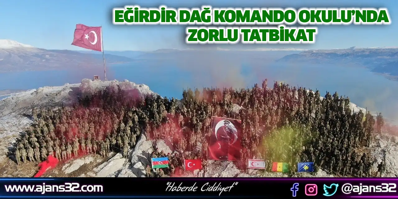 Eğirdir Dağ Komando Okulu’nda Zorlu Tatbikat