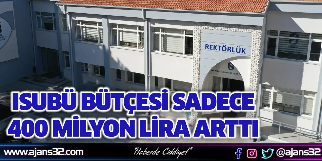 Isubü Bütçesi Sadece 400 Milyon Lira Arttı