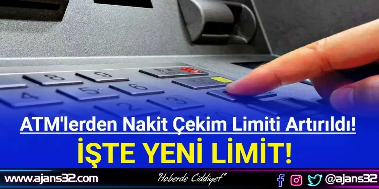 ATM'lerde Günlük Para Çekme Limiti Artırıldı