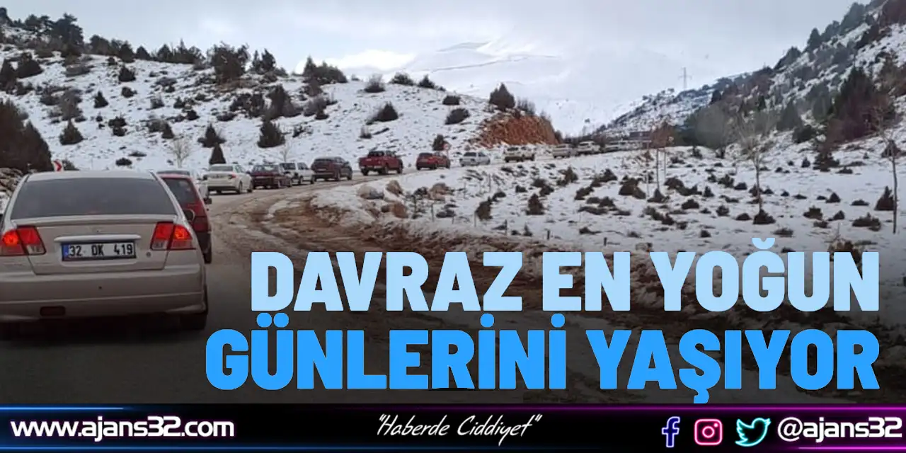 Davraz Kayak Merkezi En Yoğun Günlerini Yaşıyor