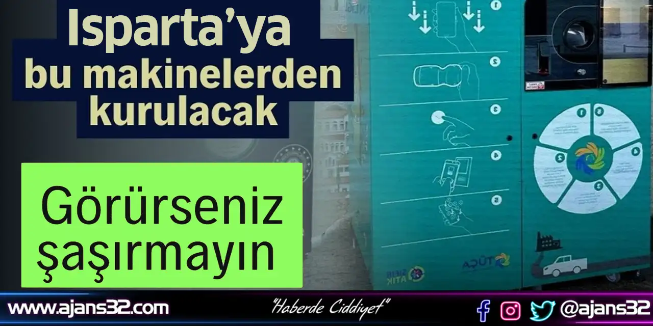 Isparta ve İlçelerine 2025 Yılında Depozito İade Makineleri Kurulacak