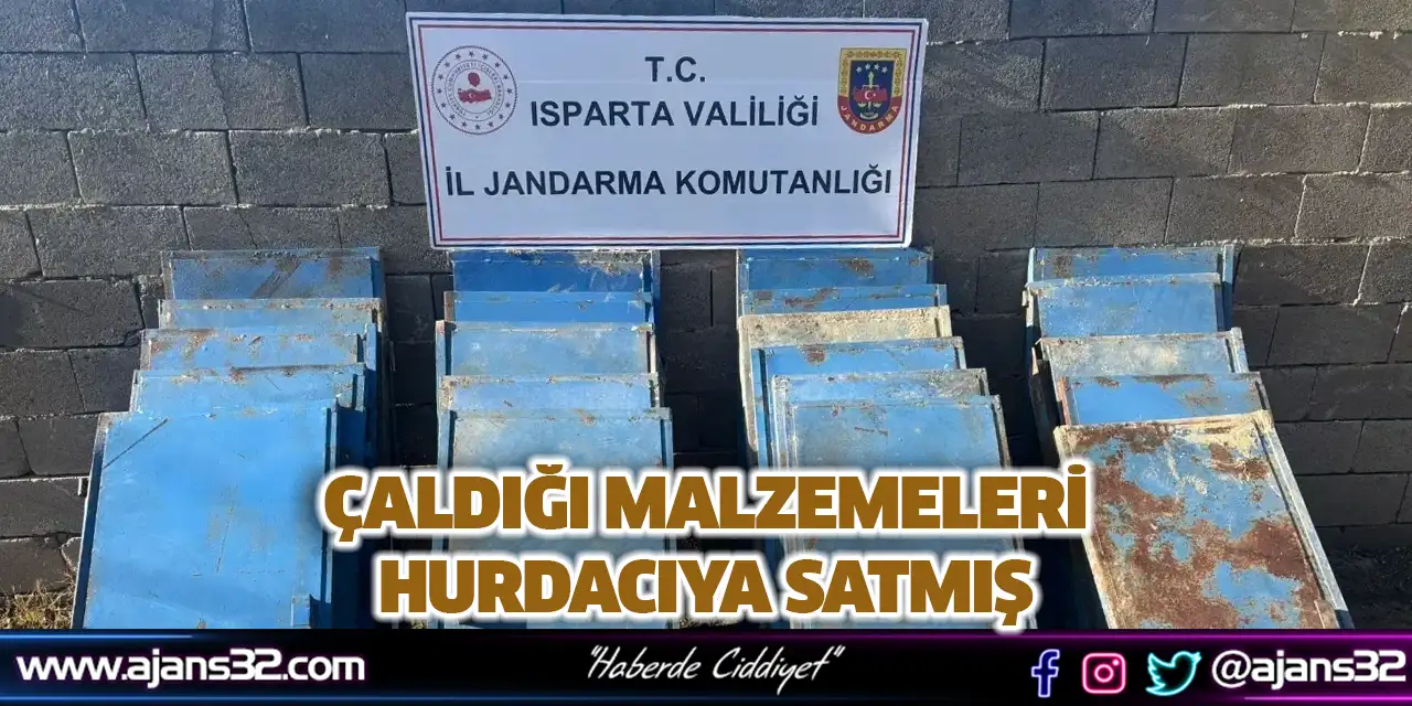 Çaldığı Malzemeleri Hurdacıya Satmış