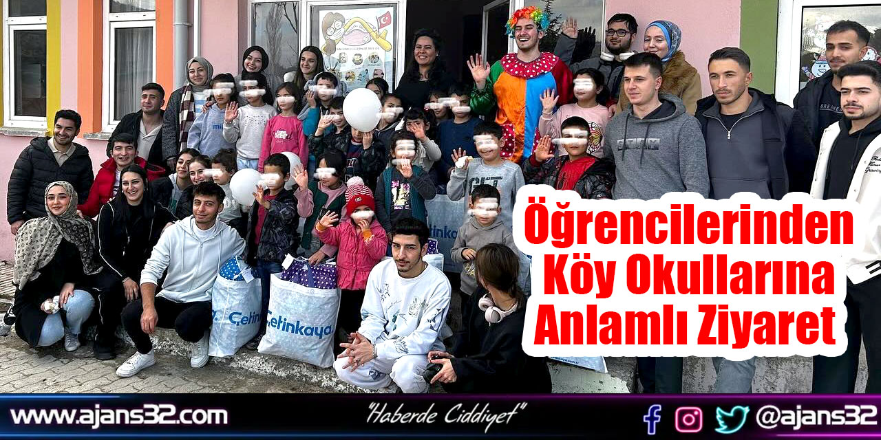 Öğrencilerinden Köy Okullarına Anlamlı Ziyaret