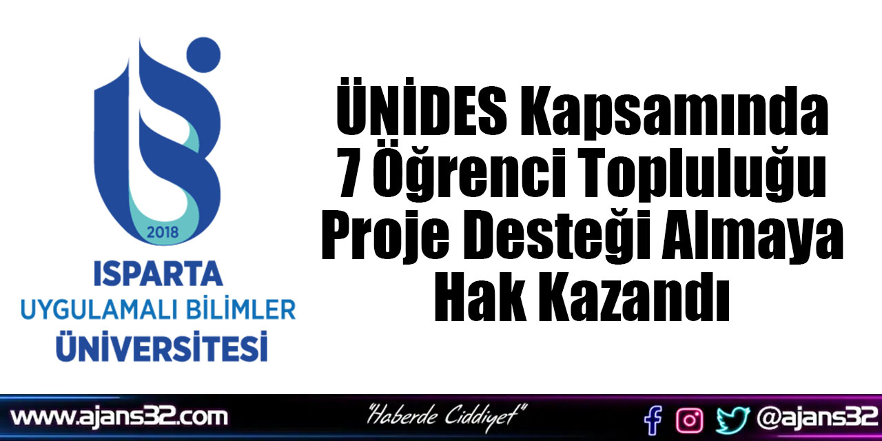 ÜNİDES Kapsamında 7 Öğrenci Topluluğu Proje Desteği Almaya Hak Kazandı