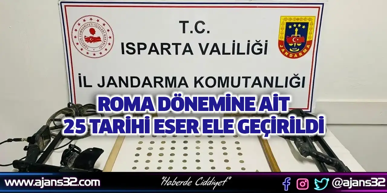 Roma Dönemine Ait 25 Tarihi Eser Ele Geçirildi