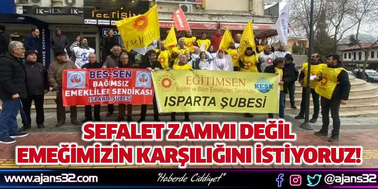 Sefalet Zammı Değil Emeğimizin Karşılığını İstiyoruz!